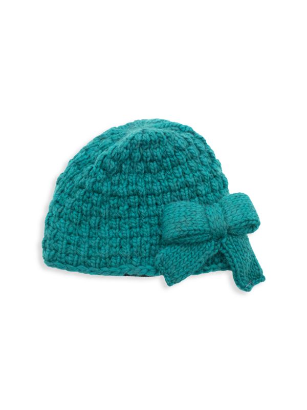 Portolano Girl's Wool Blend Popcorn Hat